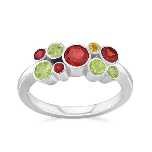 Jelly Tots Silver Ring Catherine Best Garnet