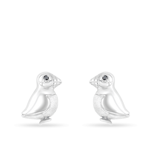 George the Puffin Earrings Catherine Best Stud Silver