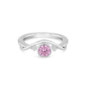 Embrace Ring Catherine Best Silver with Pink CZ