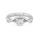 Embrace Ring Catherine Best Platinum with Moissanite and Diamond