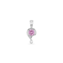 Embrace Pendant Catherine Best Silver with Pink Cubic Zirconia Pendant