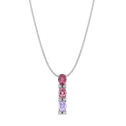 Sweetie Pendant Catherine Best Amethyst and Pink Tourmaline Pendant with 18 inch Spiga Chain