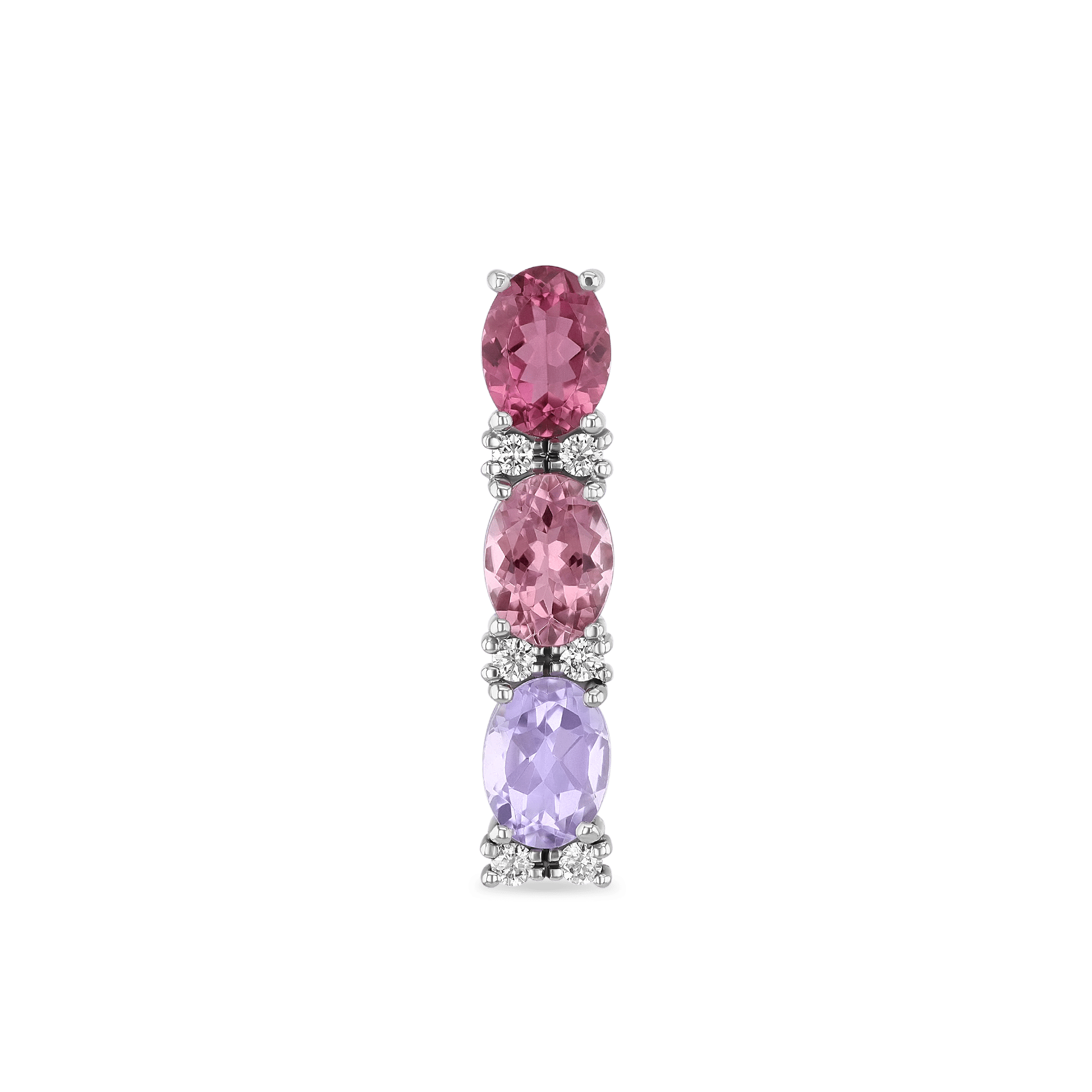 Sweetie Pendant Catherine Best Amethyst and Pink Tourmaline Pendant with 18 inch Spiga Chain
