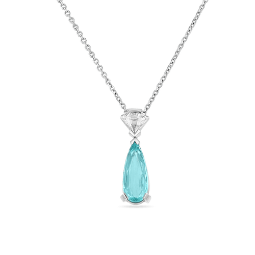 'Bluebelle' Paraiba and Diamond Necklace Catherine Best