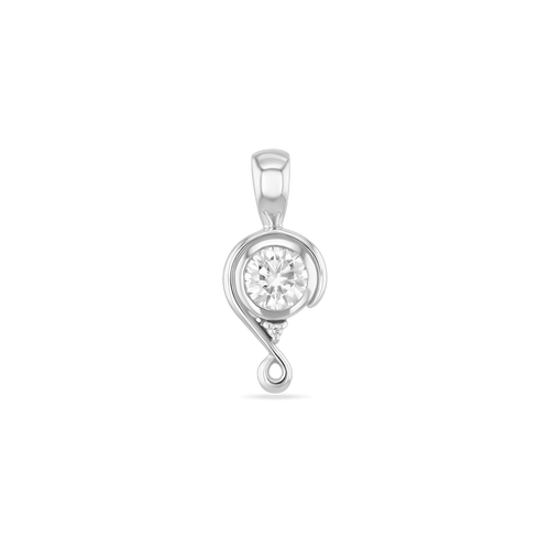 Embrace Pendant Catherine Best Platinum with Moissanite and Diamond Pendant