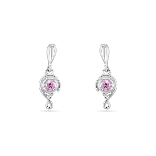 Embrace Drop Earrings Earring Catherine Best Silver with Pink CZ
