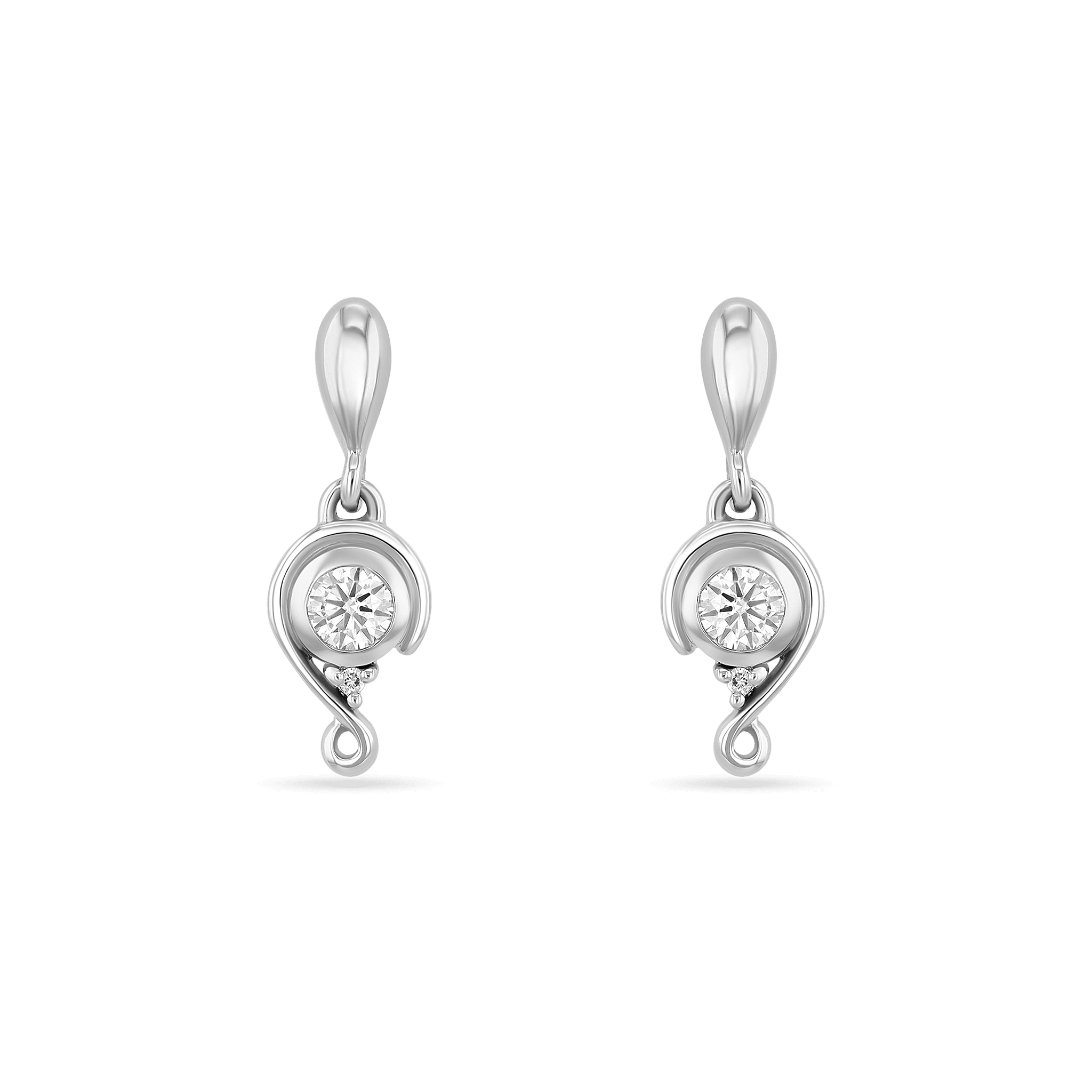 Embrace Drop Earrings Earring Catherine Best Silver with Pink CZ