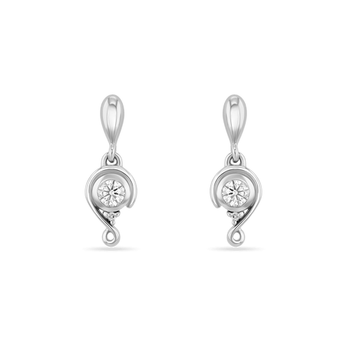 Embrace Drop Earrings Earring Catherine Best Platinum with Moissanite and Diamond