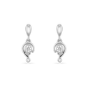 Embrace Drop Earrings Earring Catherine Best Platinum with Moissanite and Diamond