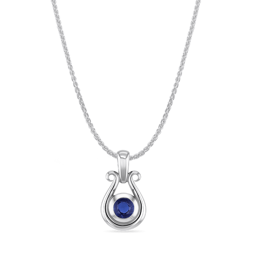 Loving You Pendant Catherine Best Sapphire Pendant with 18 inch platinum chain