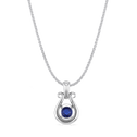 Loving You Pendant Catherine Best Sapphire Pendant with 18 inch platinum chain