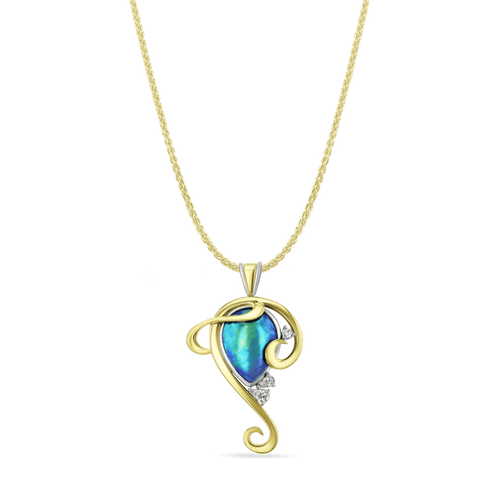 Lake Wanaka Pendant Catherine Best Dev Pendant on an 18