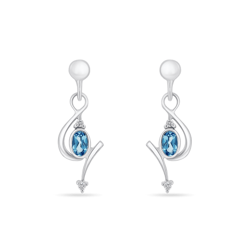 Chords of Love Earrings Catherine Best Blue Topaz