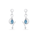 Chords of Love Earrings Catherine Best Blue Topaz