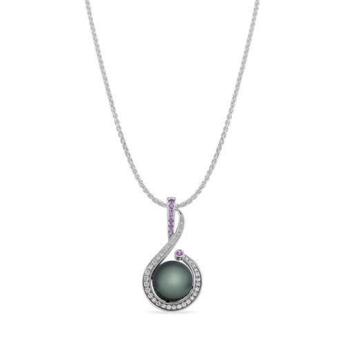 Tahitian Twist Pendant Catherine Best Pendant on an 18