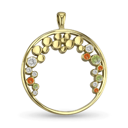 Bubbles Pendant - 9ct Yellow Gold Catherine Best