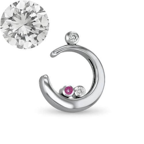 Cradle of Love Pendant - Silver - With Chain Catherine Best