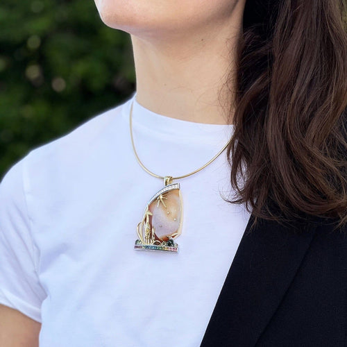 African Sunset Pendant Catherine Best Dev