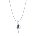 Chords of Love Pendant Catherine Best Blue Topaz Pendant on an 18