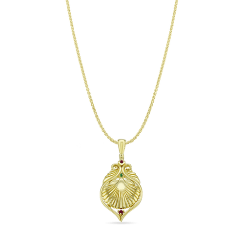 Yamuna Pendant Catherine Best Pendant on an 18