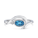 Chords of Love Ring Catherine Best Blue Topaz