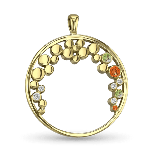 Bubbles Pendant - 9ct Yellow Gold Catherine Best