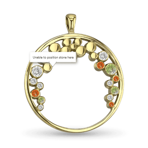 Bubbles Pendant - 9ct Yellow Gold Catherine Best