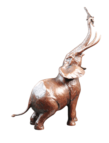Richard Cooper Medium Bull Elephant Bronze Sculpture Catherine Best Dev