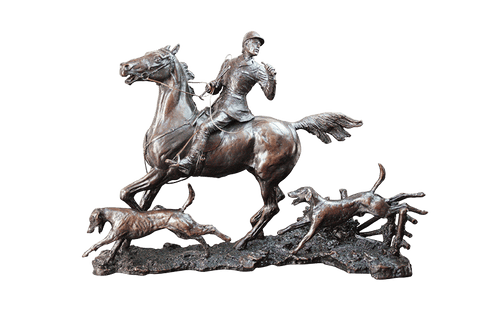 Richard Cooper Doubling the Horn Horse Bronze Sculpture Catherine Best Dev