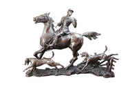 Richard Cooper Doubling the Horn Horse Bronze Sculpture Catherine Best Dev