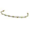Linked Forever Bracelet Catherine Best Dev Emerald 18ct Yellow Gold and Platinum