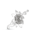 Clematis Empress Brooch Catherine Best Dev Silver