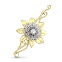 Clematis Empress Brooch Catherine Best Dev 18ct Yellow and White Gold