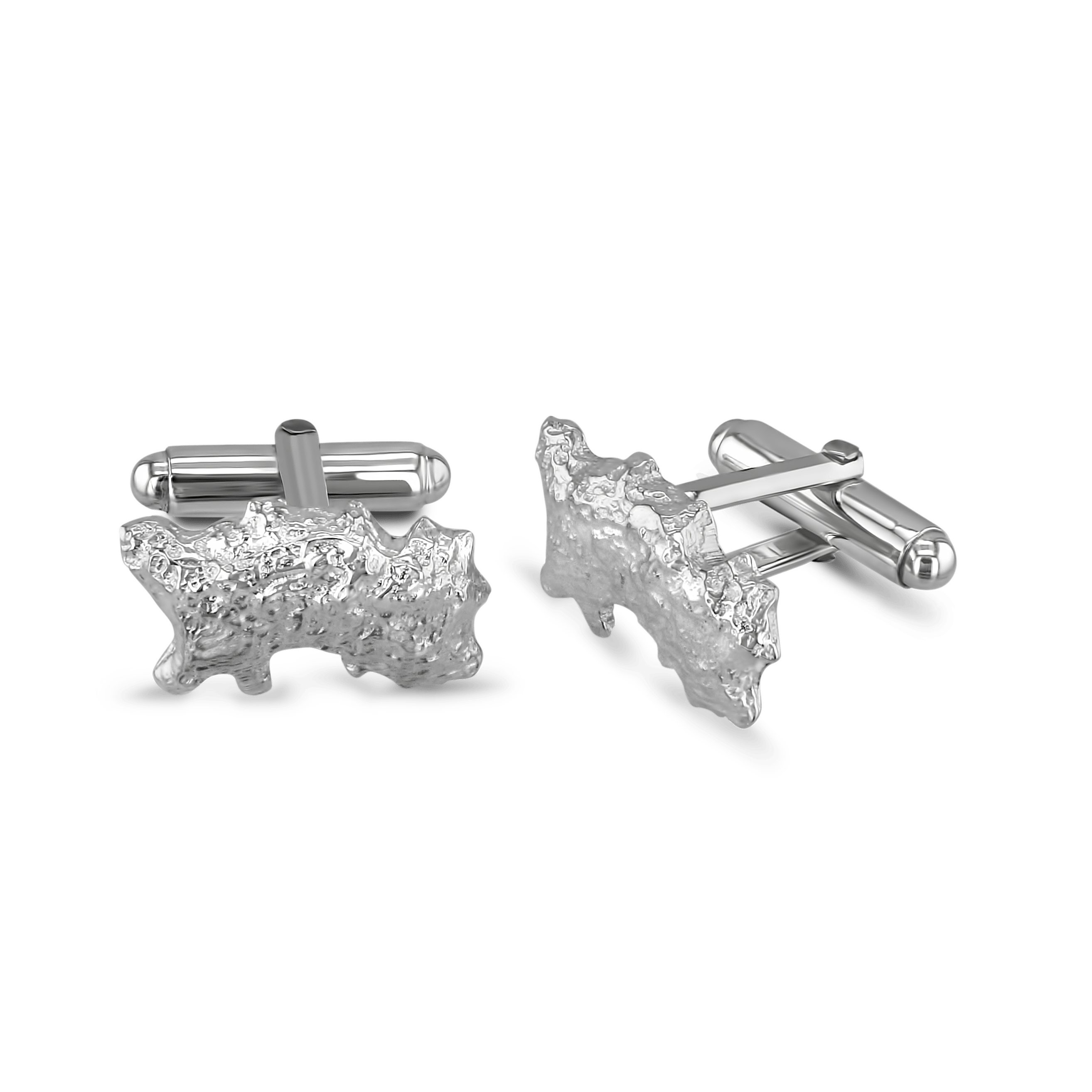 Island of Jersey Silver Cufflinks Catherine Best Dev Bar Fittings