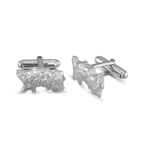 Island of Jersey Silver Cufflinks Catherine Best Dev Bar Fittings