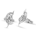 Cancer Moon-sign Cufflinks Catherine Best Dev Silver