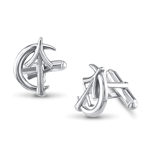 Sagittarius Moon-sign Cufflinks Catherine Best Dev Silver