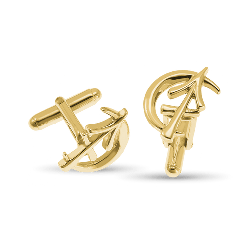Sagittarius Moon-sign Cufflinks Catherine Best Dev 9ct Yellow Gold