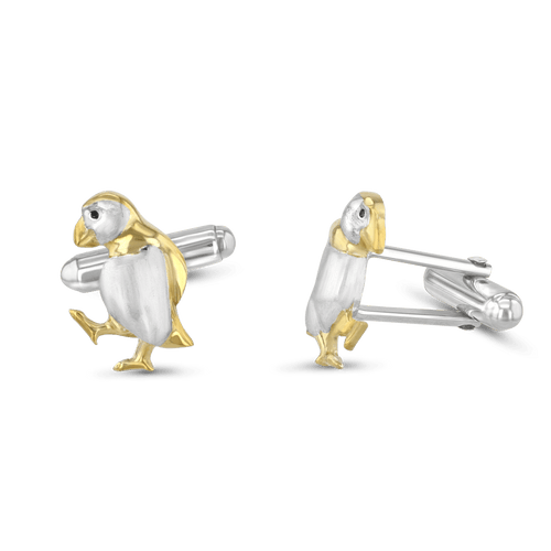 Oscar the Puffin Cufflinks Catherine Best Dev