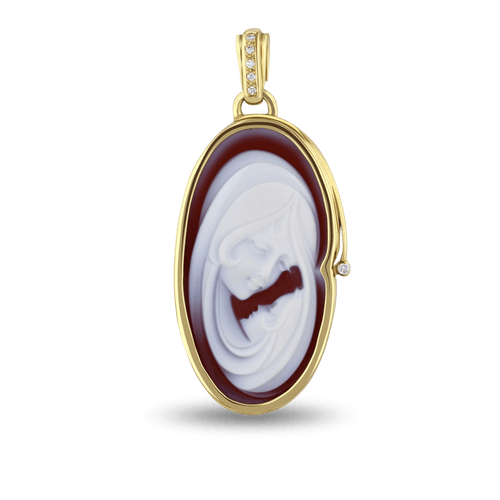 Mother and Child Pendant Catherine Best Dev Pendant 18ct Yellow Gold