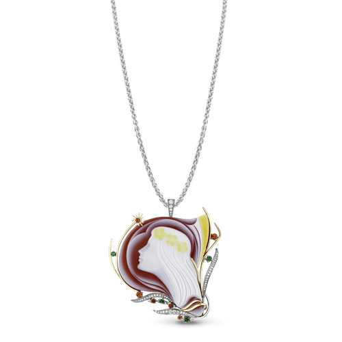 Nicollete Pendant Catherine Best Dev Pendant on a 18