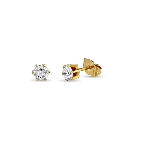Shining Love Earrings Catherine Best Dev 18ct Yellow Gold 4.5mm
