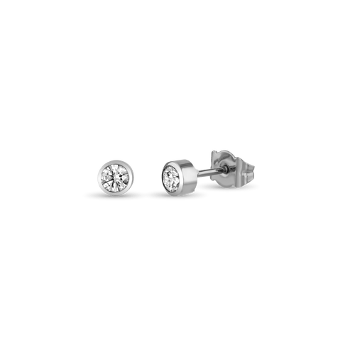Shining Love Earrings Catherine Best Dev Platinum 3.5mm