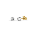 Shining Love Earrings Catherine Best Dev 18ct Yellow and White Gold 3.7mm