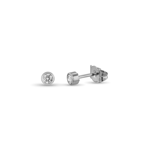 Shining Love Earrings Catherine Best Dev Platinum 3mm
