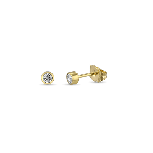 Shining Love Earrings Catherine Best Dev 18ct Yellow Gold 3mm
