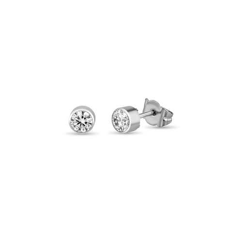 Shining Love Earrings Catherine Best Dev Platinum 4mm