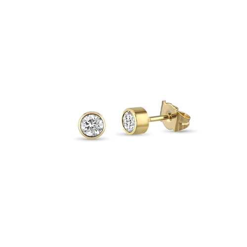 Shining Love Earrings Catherine Best Dev 18ct Yellow Gold 4mm