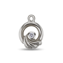 Swirl Charm Catherine Best Dev Cubic Zirconia Silver