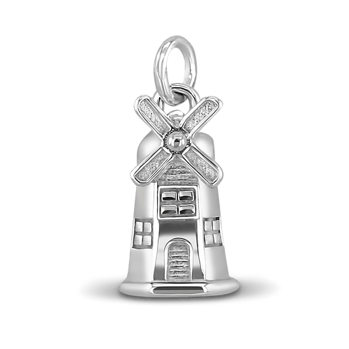 Silver Windmill Charm Catherine Best Dev